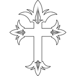 Fleur-de-Lis Cross