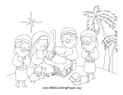 Shepherd Nativity Scene