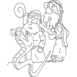 Moses Staff Turned to Snake Coloring Sheet