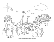 Noahs Ark Coloring Sheet