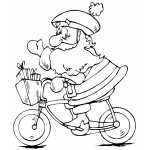 Santa On Bicycle