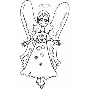 Angel coloring page