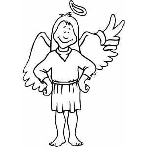 Angel Boy coloring page