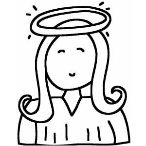 Angel Girl coloring page
