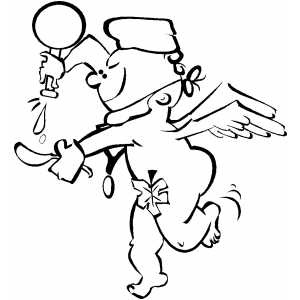 Doctor Cherub coloring page