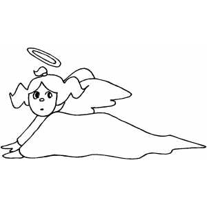 Little Angel coloring page