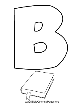Bible Alphabet B coloring page