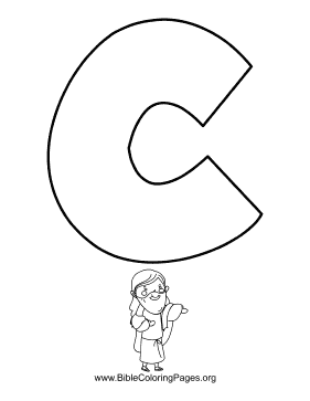 Bible Alphabet C coloring page