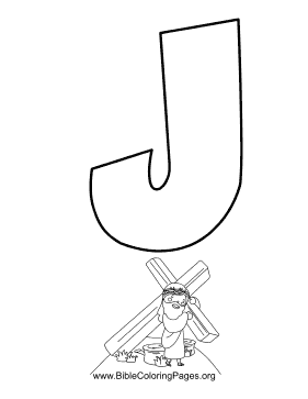 Bible Alphabet J coloring page