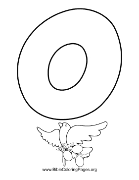 Bible Alphabet O coloring page
