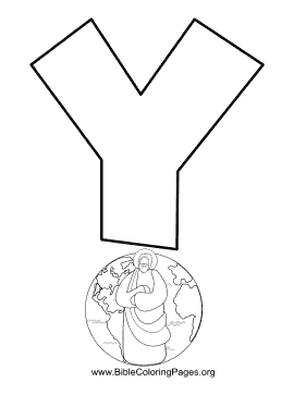 Bible Alphabet Y coloring page