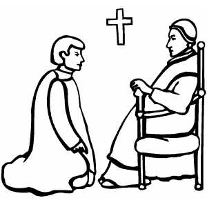 Meeting With Cardinal coloring page
