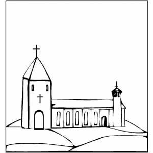 Church On The Hill coloring page