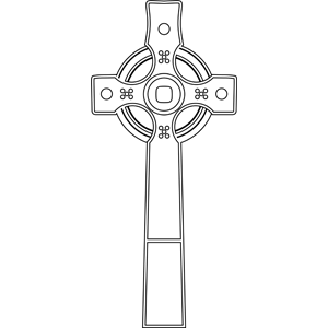 Celtic Cross coloring page