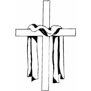 Cross coloring page