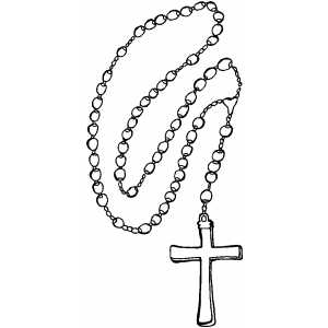 Rosary coloring page
