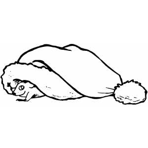 Mouse Under Hat coloring page