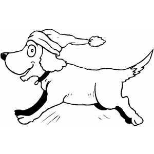 Running Dog coloring page