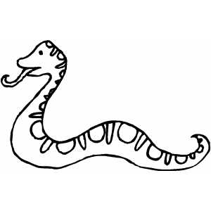 Snake coloring page