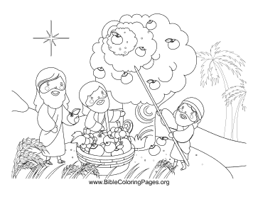 Apple Tree coloring page