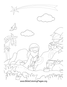 Gethsemane Vertical coloring page