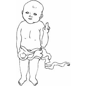 Jesus Baby coloring page