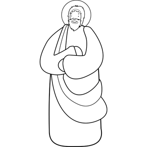 Jesus Christ coloring page