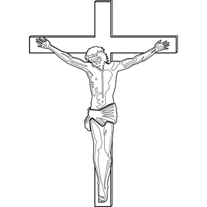 Jesus' Crucifixion coloring page