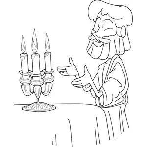 Jesus Praying coloring page