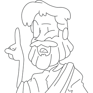 Jesus Preaching a Sermon coloring page