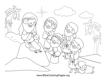 Jesus and Disciples coloring page