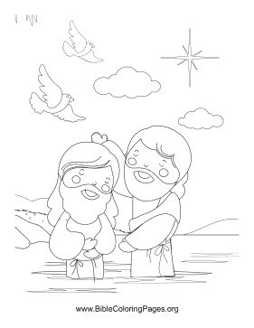 John the Baptist coloring page