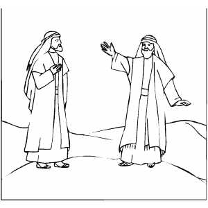 Abraham And Lot coloring page