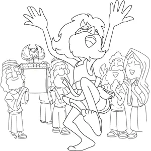 king david coloring page