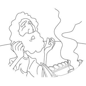 Moses Praying Before the Ark coloring page