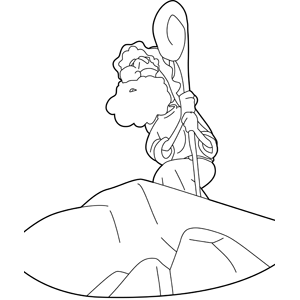 Moses at Mount Sinai coloring page