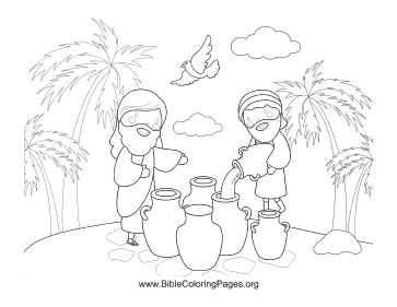 Oil in Jugs coloring page