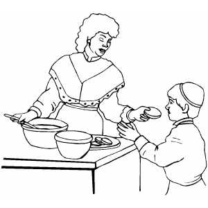 Passover coloring page