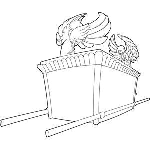 The Ark of the Covenant coloring page