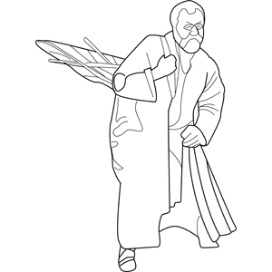 Wandering in the Desert coloring page
