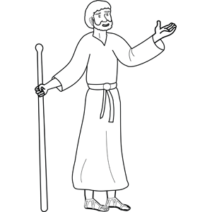 John the Baptist coloring page