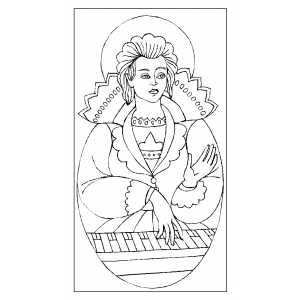 Saint Cecity coloring page