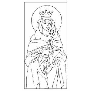 Saint Fevronia coloring page