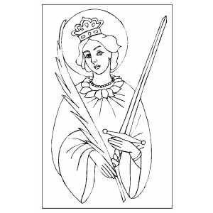 Saint Kamirina coloring page