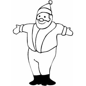 Santa Toy coloring page