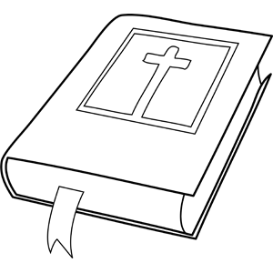Holy Bible coloring page