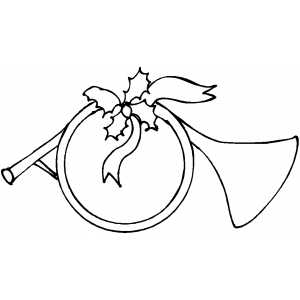 Horn coloring page