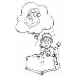 Boy Dreaming Of Santa