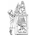 Boy With Christmas Decorations