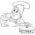 Chef Checking Fruitcake